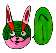 An expressive rabbit sticker #844012