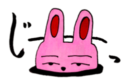 An expressive rabbit sticker #844017