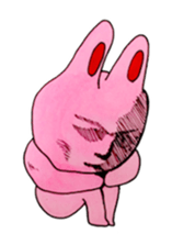 An expressive rabbit sticker #844018
