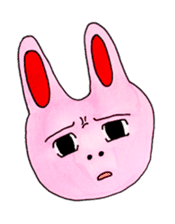 An expressive rabbit sticker #844019