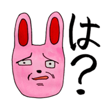 An expressive rabbit sticker #844022