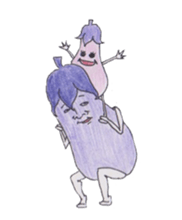 Eggplant brothers sticker #844352