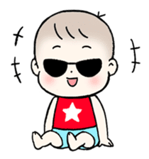 A baby waring sunglasses (English) sticker #845439