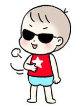 A baby waring sunglasses (English) sticker #845445