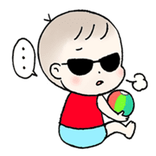 A baby waring sunglasses (English) sticker #845447
