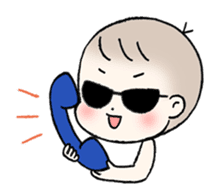 A baby waring sunglasses (English) sticker #845458