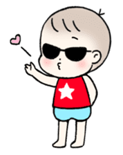 A baby waring sunglasses (English) sticker #845462