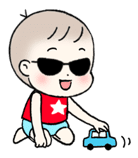 A baby waring sunglasses (English) sticker #845465