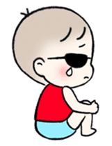 A baby waring sunglasses (English) sticker #845470