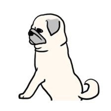 Wriggling Pug sticker #845840