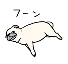 Wriggling Pug sticker #845850