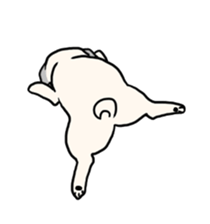 Wriggling Pug sticker #845856