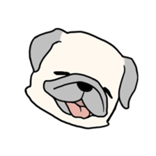 Wriggling Pug sticker #845865