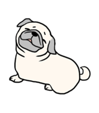 Wriggling Pug sticker #845868