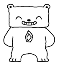 He is Mr. Maa of a bear. sticker #847089