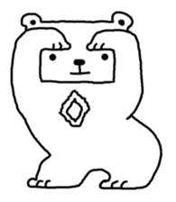 He is Mr. Maa of a bear. sticker #847093