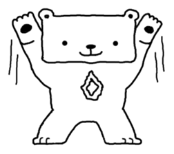 He is Mr. Maa of a bear. sticker #847094