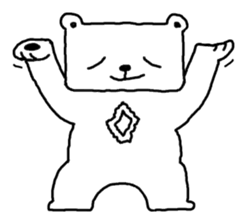 He is Mr. Maa of a bear. sticker #847097