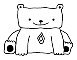 He is Mr. Maa of a bear. sticker #847099