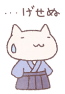 Japanese Samurai Cat sticker #847480