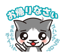 Bicolor cat Eight sticker #847805