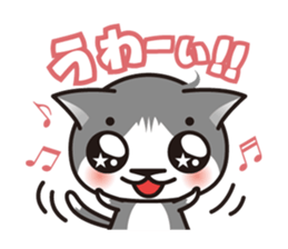 Bicolor cat Eight sticker #847807