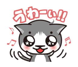 Bicolor cat Eight sticker #847807