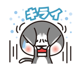 Bicolor cat Eight sticker #847810