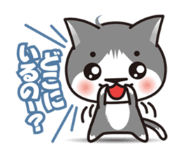 Bicolor cat Eight sticker #847820