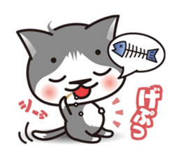 Bicolor cat Eight sticker #847826