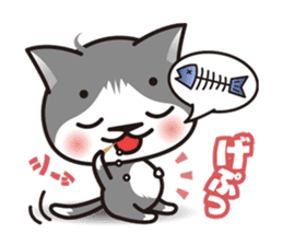 Bicolor cat Eight sticker #847826