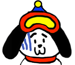 Snowboard dog Sticker sticker #848140