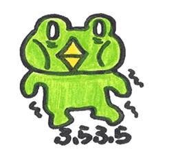 frog place KEROMICHI-AN onomatopoeia sticker #848240