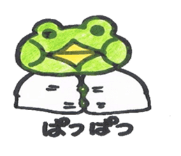 frog place KEROMICHI-AN onomatopoeia sticker #848258