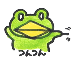 frog place KEROMICHI-AN onomatopoeia sticker #848268