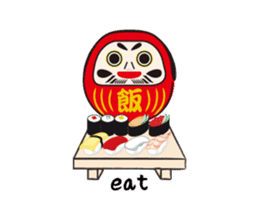 DARUMA doll JAPAN -English Ver.- sticker #849699