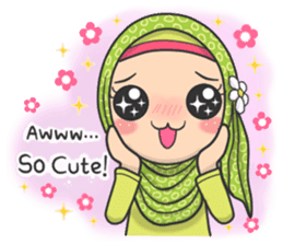 Flower Hijab 2 sticker #849728