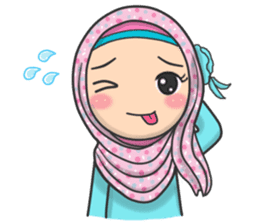 Flower Hijab 2 sticker #849733