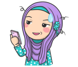 Flower Hijab 2 sticker #849741