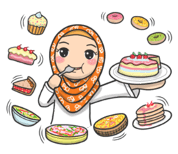 Flower Hijab 2 sticker #849748