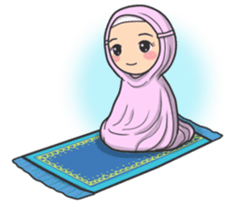 Flower Hijab 2 sticker #849754