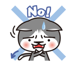 Bicolor cat Eight [ Basic ]English sticker #849932