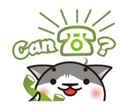 Bicolor cat Eight [ Basic ]English sticker #849955