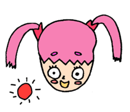 ribbon girl. an idol singer.cawaii! sticker #850089