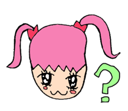 ribbon girl. an idol singer.cawaii! sticker #850091