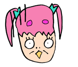 ribbon girl. an idol singer.cawaii! sticker #850092