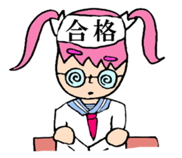 ribbon girl. an idol singer.cawaii! sticker #850098