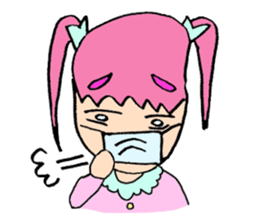 ribbon girl. an idol singer.cawaii! sticker #850115