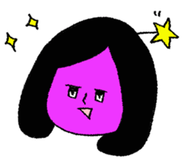 Space girl Julieta sticker #850486