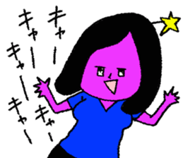 Space girl Julieta sticker #850501